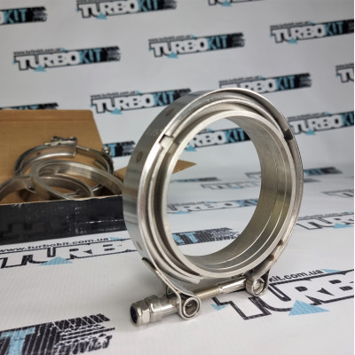 Хомут V-band c фланцами 95мм  3.75" нержавейка 